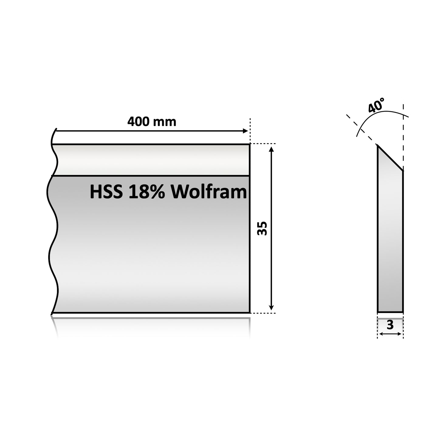 Rindeluire fără compromis! Cuțit Pilana 400x35x3 HSS mm, fabricat pentru eficiență maximă. Precizie și durabilitate pentru rezultate profesionale în prelucrarea lemnului!