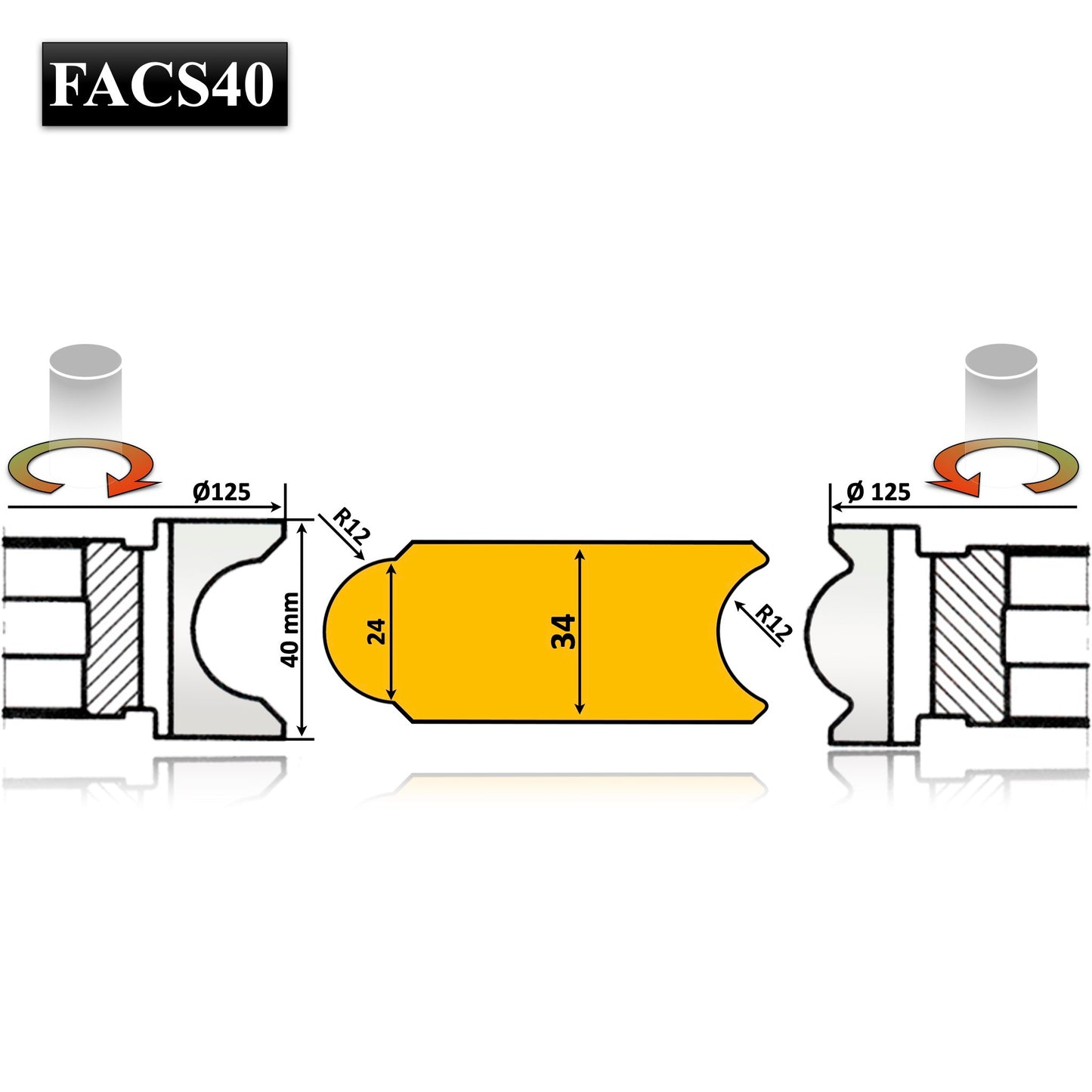 Set Freze Placate HSS cu alezaj pentru ciubar saune caiac canoe butoi 34 mm