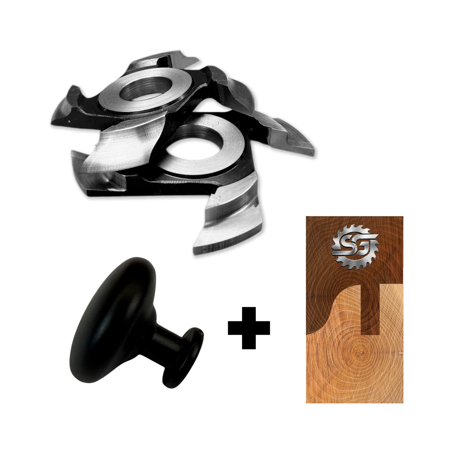 Set 2 Freze Profil 4 + Set Mânere/Butoni Negru Mat