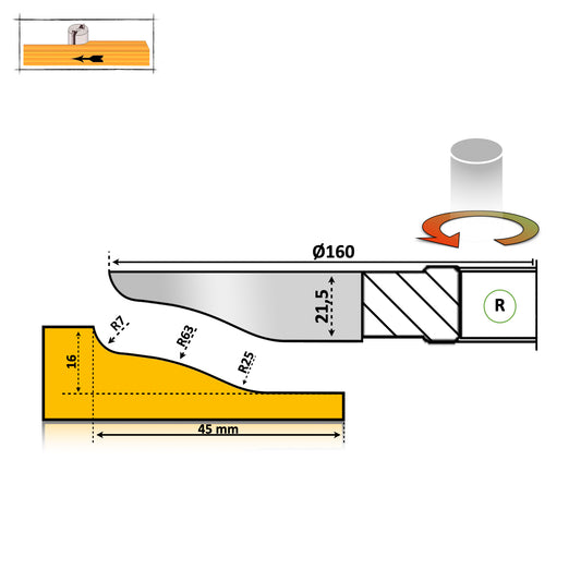 Фрезерний верстат по дереву – Мобільний профіль узголів'я ліжка 20 Premium