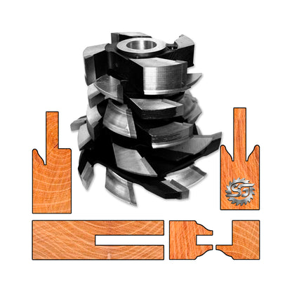 Set 8 freze pentru usi de interior de 40 mm din lemn moale sau masiv