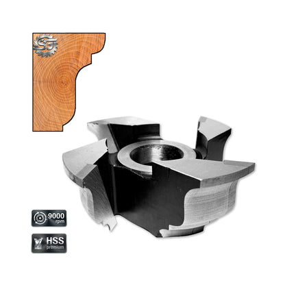 Профіль фрези для карнизів з дерева №3 - 50 мм HSS