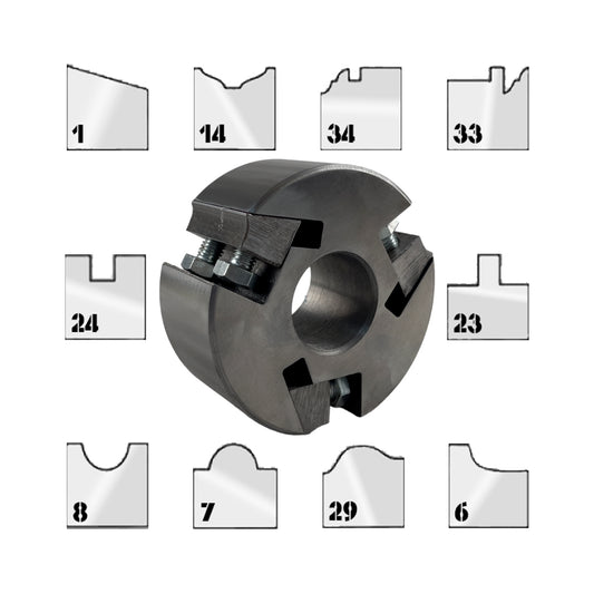 Set Cap cu Freze din cutite amovibile pentru lemn diverse profile