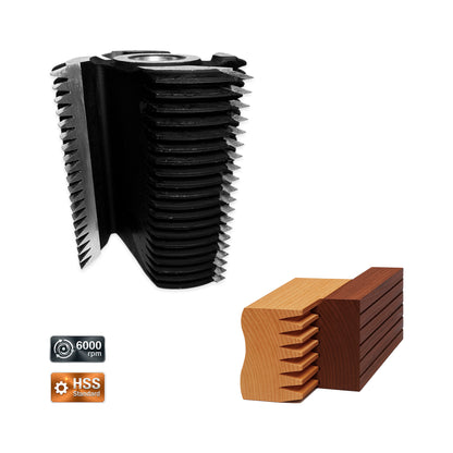 Freză Îmbinare Lemn Lamelar Longitudinal C11 - 124 mm HSS Standard