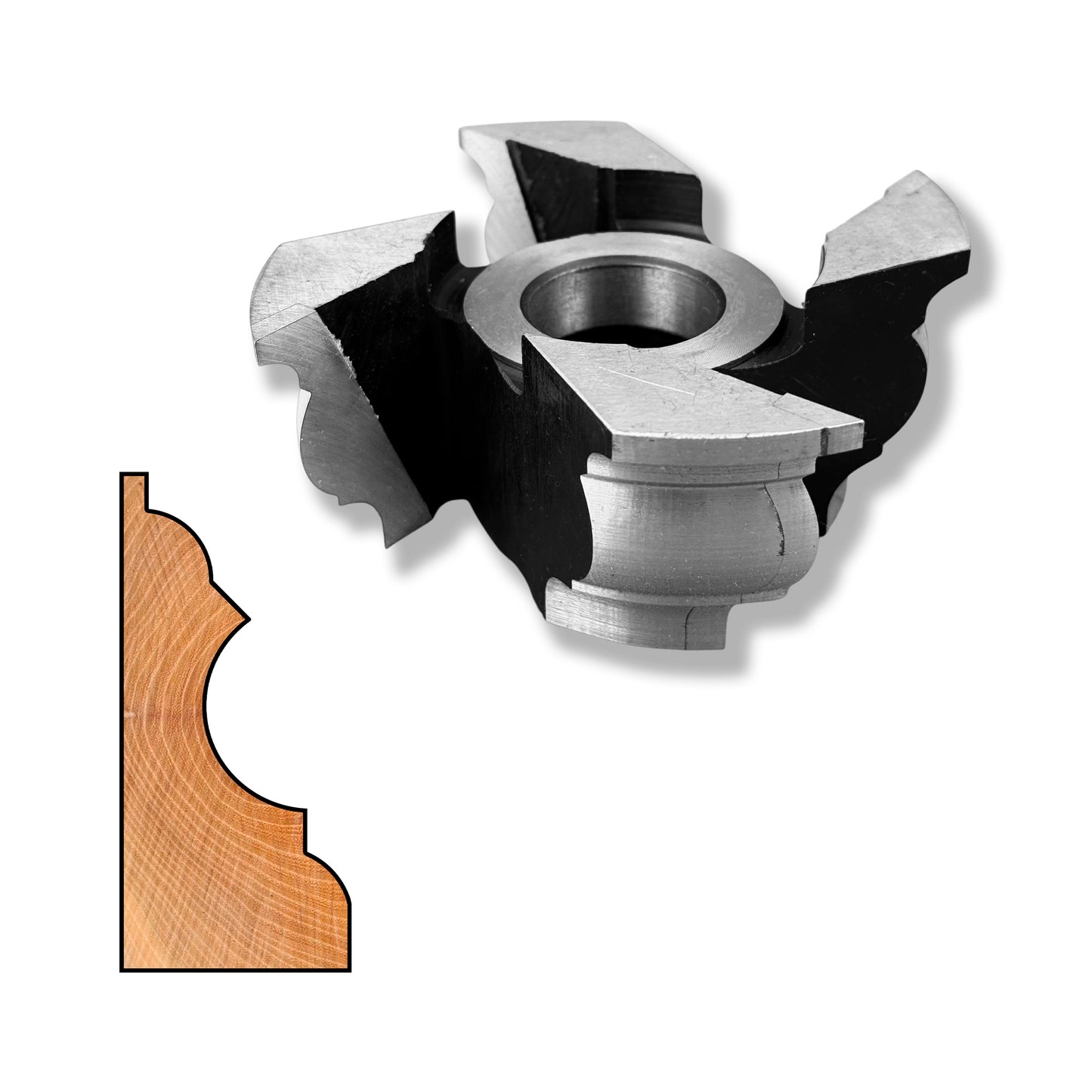 Freza pentru cornisa ca elemn decorativ mobilier cu grosime de 50 mm cu un design regal si complicat pentru stiluri clasice 