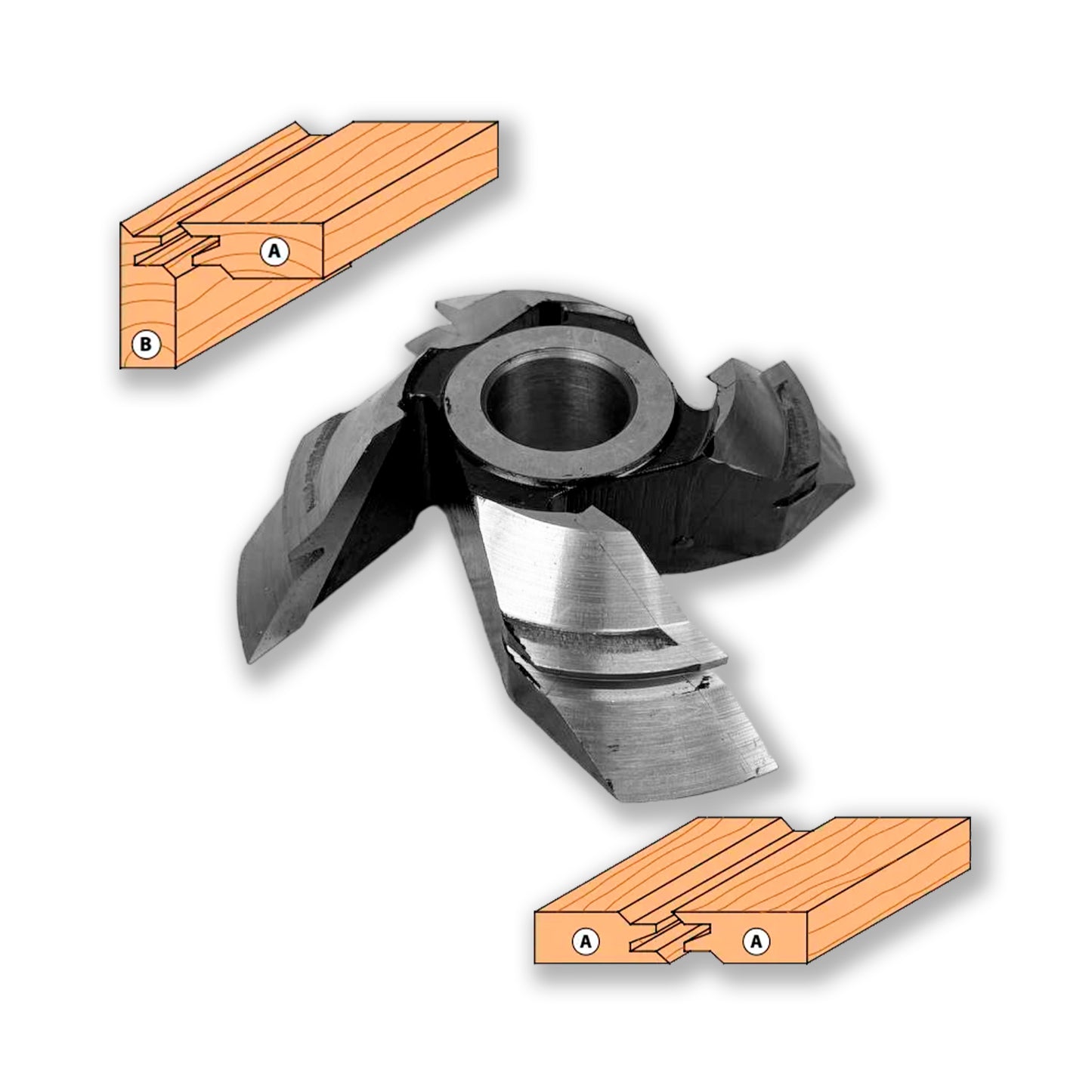 Різак для дерев'яних швів HSS 45 градусів