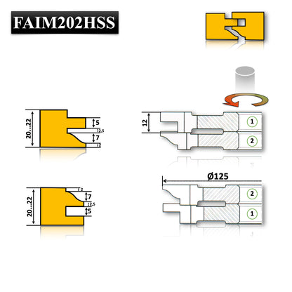 Set freze pentru mobilier lemn masiv, îmbinări precise 20–22 mm