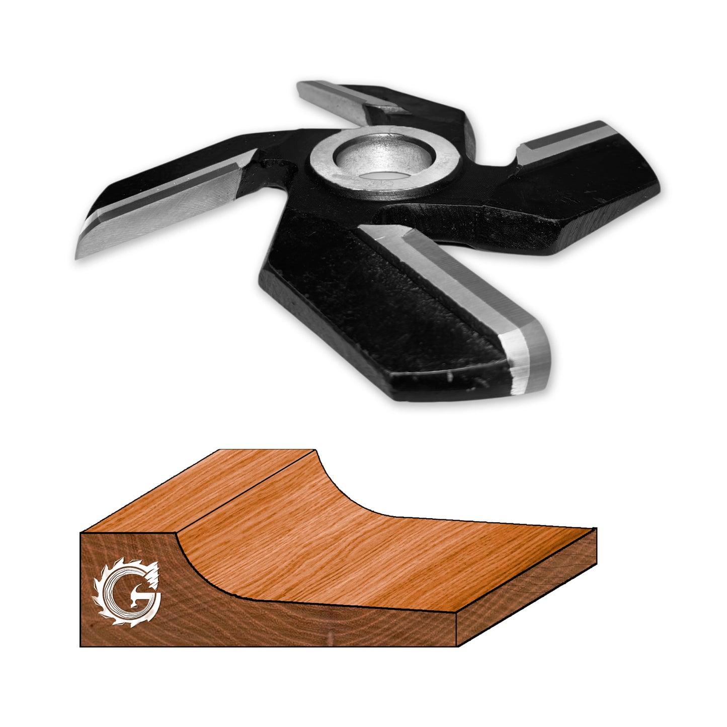 Freza diamentru 200 mm pentru tablie usi cu un profil siplu si neted 