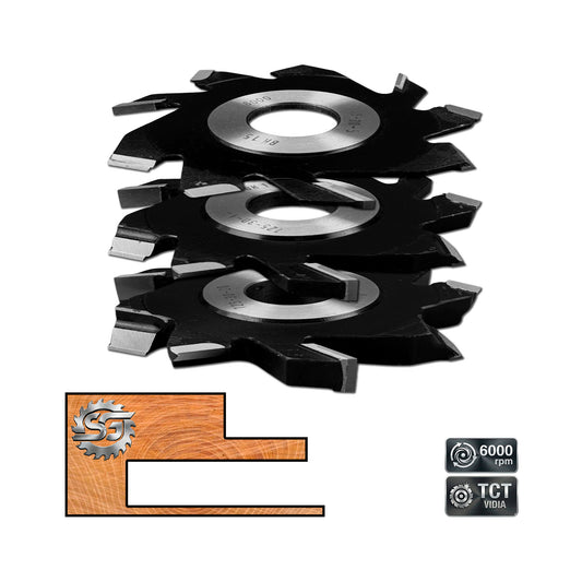 Freză Falț cu Pre-Tăietor | D125 | 4 - 60 mm - Tăiș Z9 T.C.T Vidia