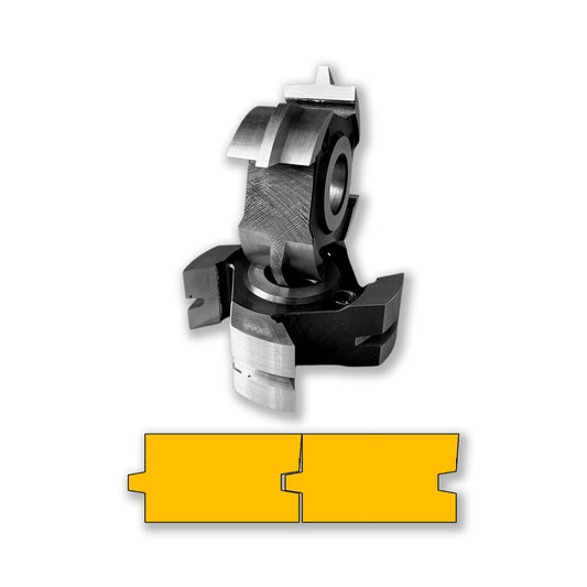 Set Freze Nut si Fede placate cu Otel Rapid HSS (Lamba și Uluc) pentru Imbinarea Conica a Lemnului tip parchet, dulap, dusumea pana la > 25, 32, 40 ,50 mm.