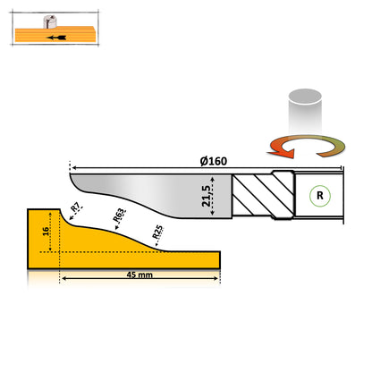 Фрезерний верстат по дереву – Мобільний профіль узголів'я ліжка 20 Premium