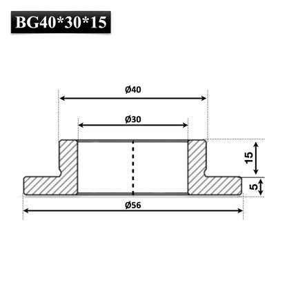 bucsa bucse alezaj ax reductie cu guler inel 40 mm 30 mm 15 mm