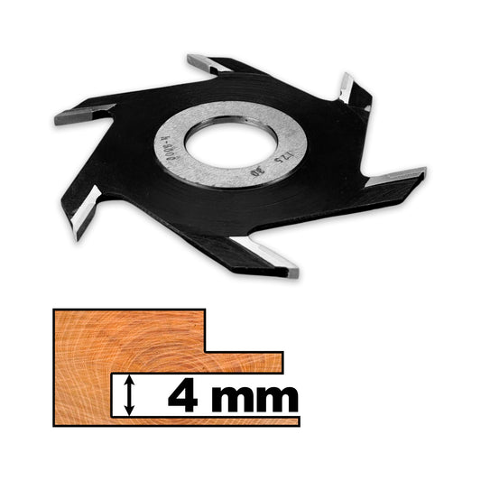 Freza Nut 125 x 30  x 4 Vidia pentru realizarea falt nut sau uluc in lemn sau si rindeluire 