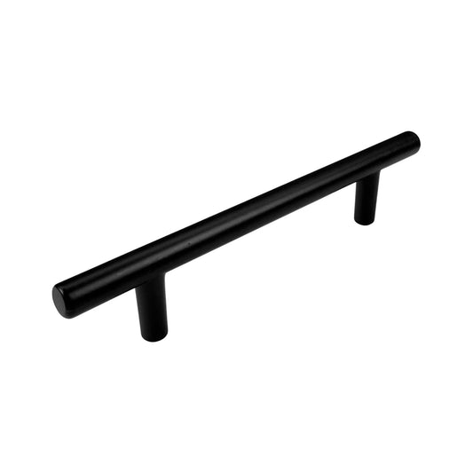 Меблева ручка Метал та пластик Т-подібна модель Чорний колір